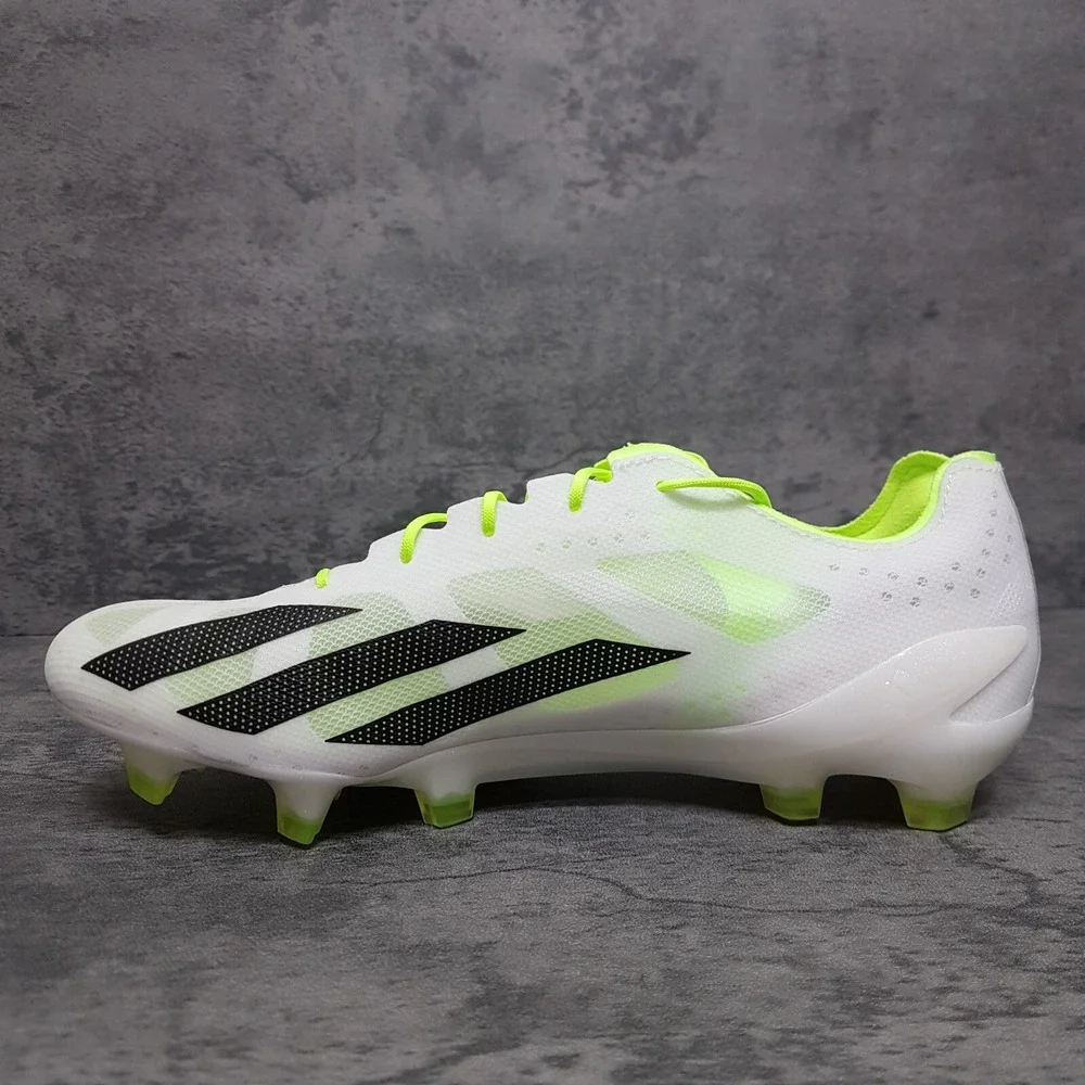 ADIDAS X CRAZYFAST+ FG Cloud Soccer Cleats Mens 12.5 White‎ Black Lemon Nby